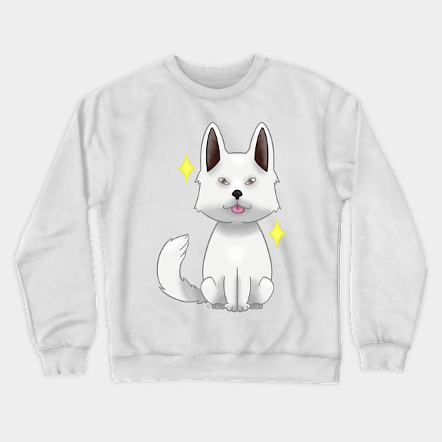 White German Shepherd Crewneck Sweatshirt by LemonFur